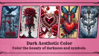 Dark Aesthetic Color by Number