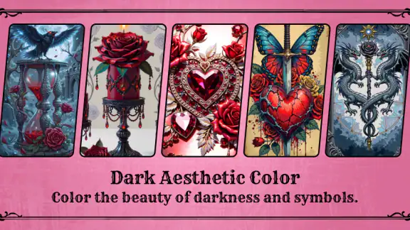 Dark Aesthetic Color by Number