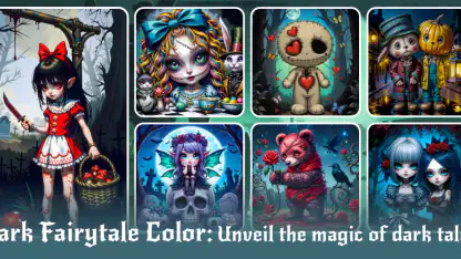 Dark Fairytale Color by Number