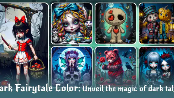Dark Fairytale Color by Number