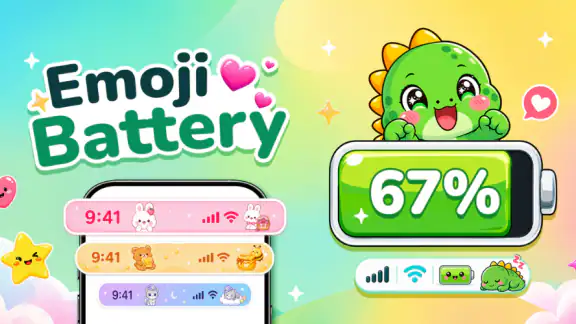 Emoji Battery: Status Bar Icon