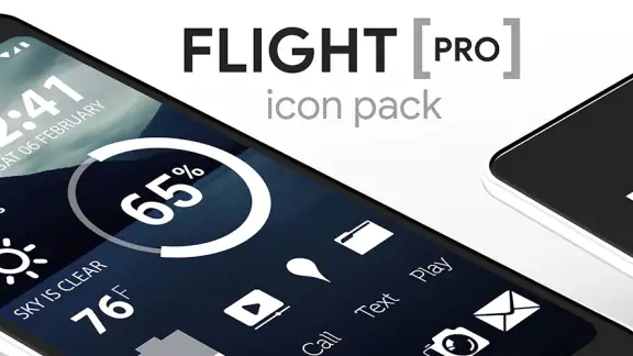Flight Pro - White Icon Pack