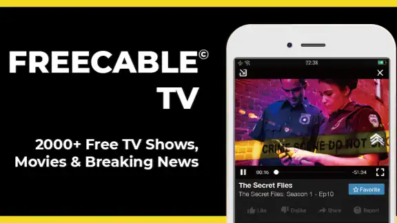 FREECABLE© TV App: Shows, News