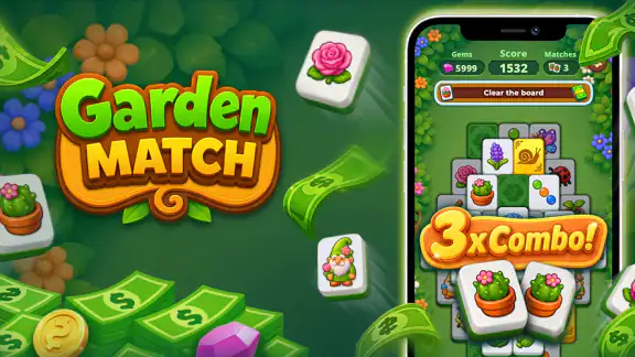 Garden Match: Win Cash