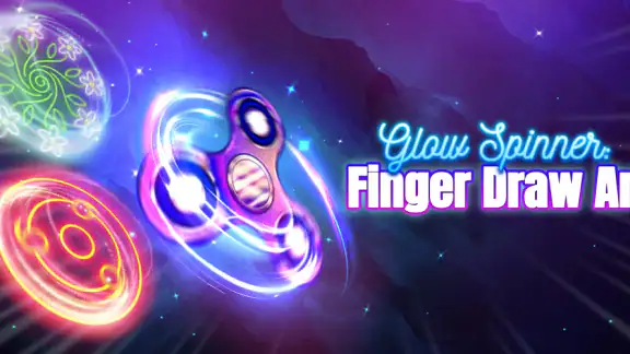 Glow Spinner: Finger Draw Art