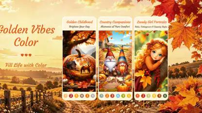 Golden Autumn: Color by Number