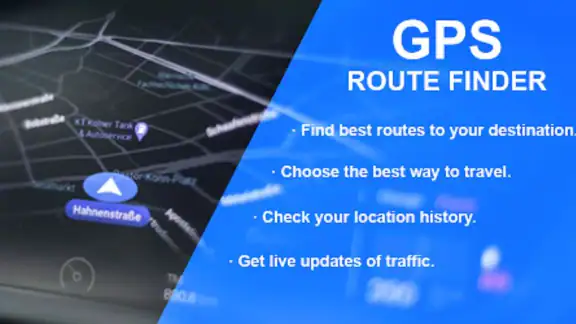 GPS Navigation: Road Map Route