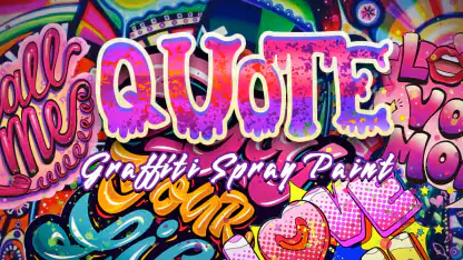 Graffiti Quote Color by number