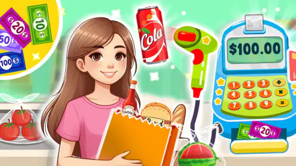 Grocery Market Cashier Store