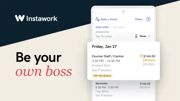 Instawork: Be your own boss