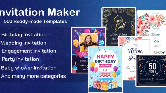 Invitation card Maker, Design