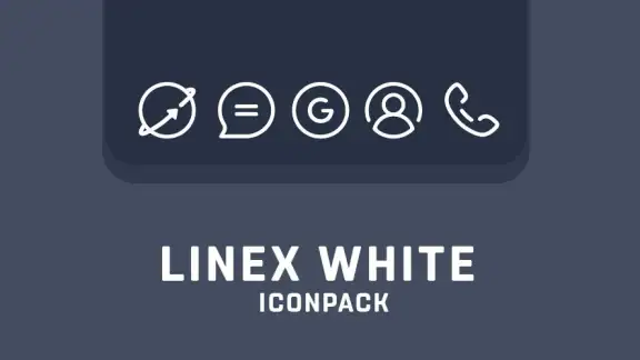 LineX White Icon Pack