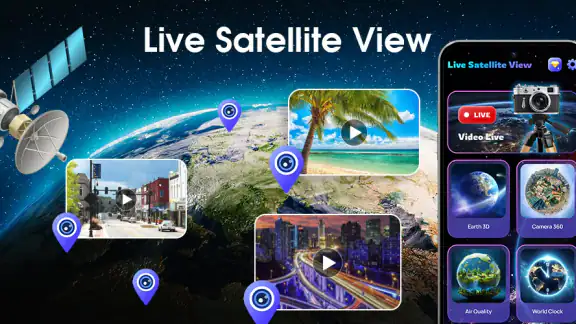 Live Satellite View, 3D Map