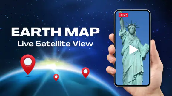 Live World Map: Satellite View