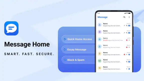 Messages: Text SMS Home App