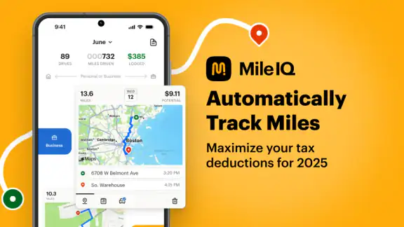Mileage Tracker & Log - MileIQ