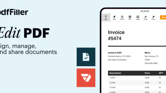 pdfFiller Edit, fill, sign PDF