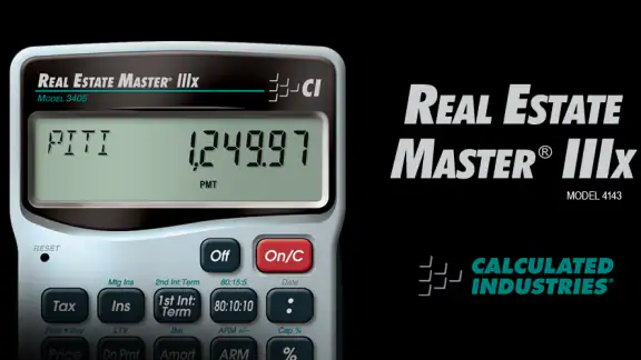 Real Estate Master IIIx Calc