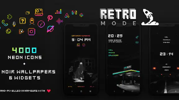 Retro Mode - Icon Pack (Neon)