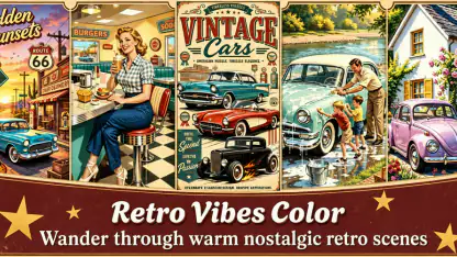 Retro Vibes Paint by Number