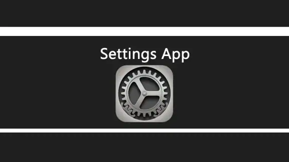Settings App