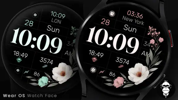 Simple Floral Watch Face