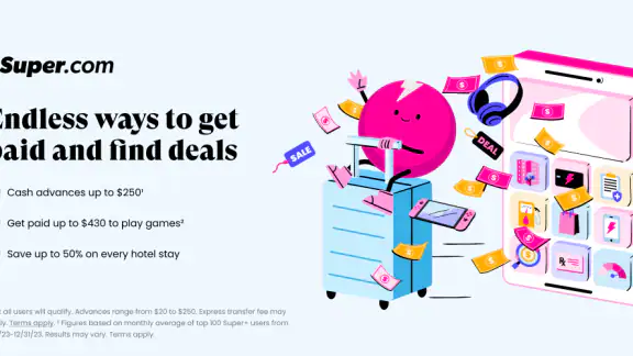 Super.com-Cash Advance, Travel