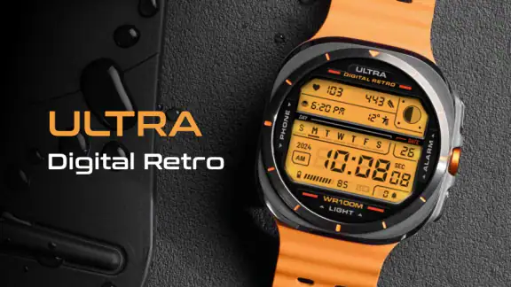 ULTRA Digital Retro watch face