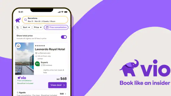 Vio: Hotels & travel deals