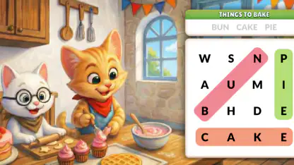 Word Search Meow - Cat Puzzle