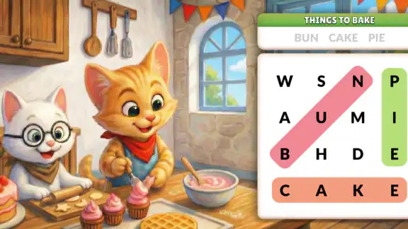 Word Search Meow - Cat Puzzle