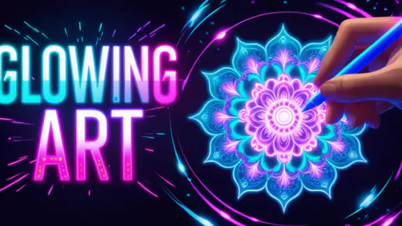 Glow Art Drawing - Doodle App