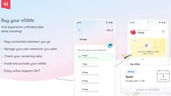 Holafly eSIM: datos ilimitados
