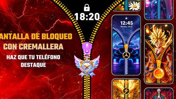 Pantalla Bloqueo Zíper Fondo