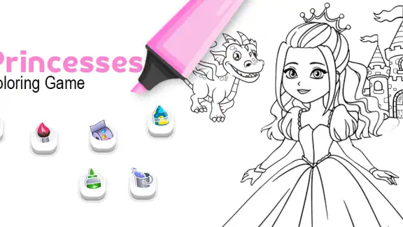 Colorear Princesas con Brillo