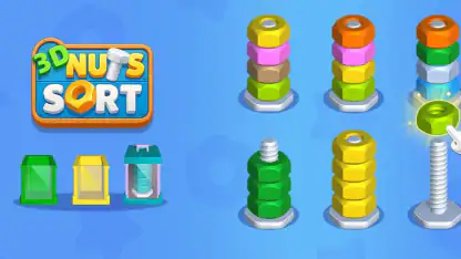 3D Nuts Sort
