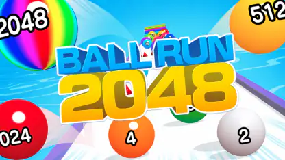 Ball Run 2048: merge number