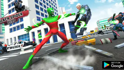 black spider super hero games