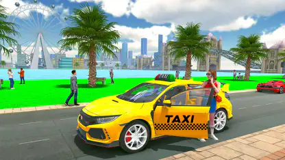 France taxi car driving game