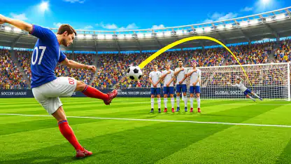 Jeu de but de football