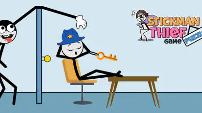 Jeu de puzzle voleur Stickman