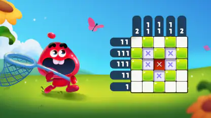 Nonogram Crossing Logic Puzzle