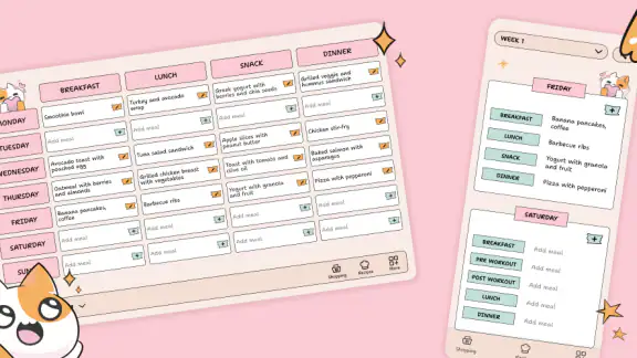 Planificateur de repas & menus