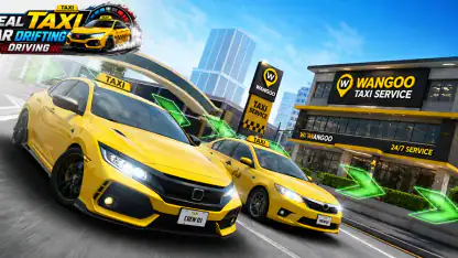 Real Taxi Car Drifting Driving