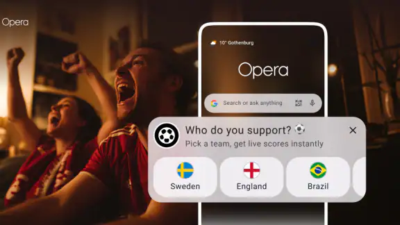 Browser Opera con VPN