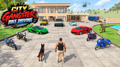City Gangster Bike Driving 3D