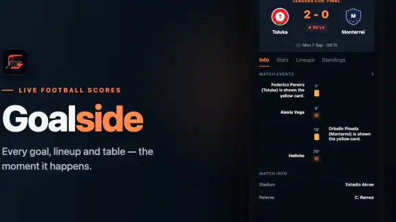 Goalside: Live Football Scores