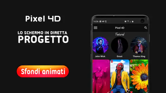 Pixel 4D™ Sfondi Animati