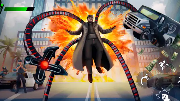 Superhero Crime Open World War