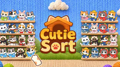 Cutie Sort: 猫 ソート 猫 色 並べ替え